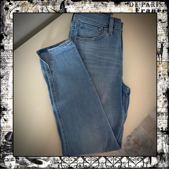 Levis Button Front 721 High Rise Skinny Ankle Jeans size 28 - Picture 6 of 9
